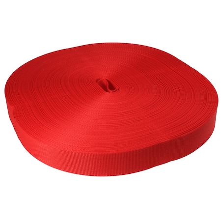 Us Cargo Control 2" x 300' 6K Polyester Cargo Webbing - Red NS-WEB26000RED